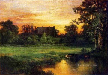 イーストハンプトンの風景 トーマス・モラン Oil Paintings